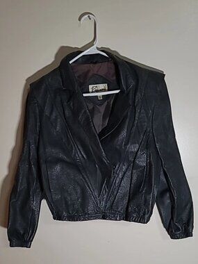 Berman's Black Leather jacket